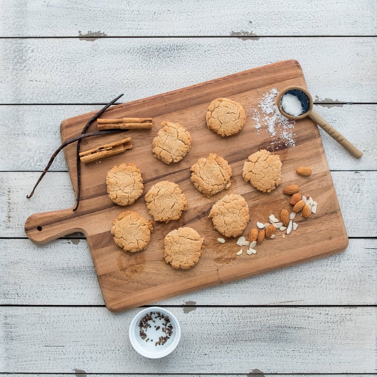 Orange Almond Coconut Cookies